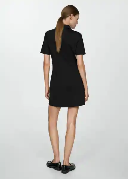 Vestido Rom Negro Talla XL Mujer Mango