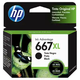 Hp Tinta # 667Xl Negro