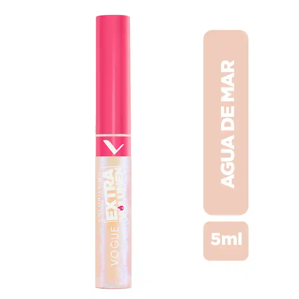 Labial Líquido Colorissimo Extra Volumen Agua De Mar Vogue 5 Ml