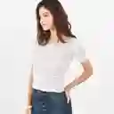 Camiseta Cuello Redondo Manga Corta Morado Talla XS 683739