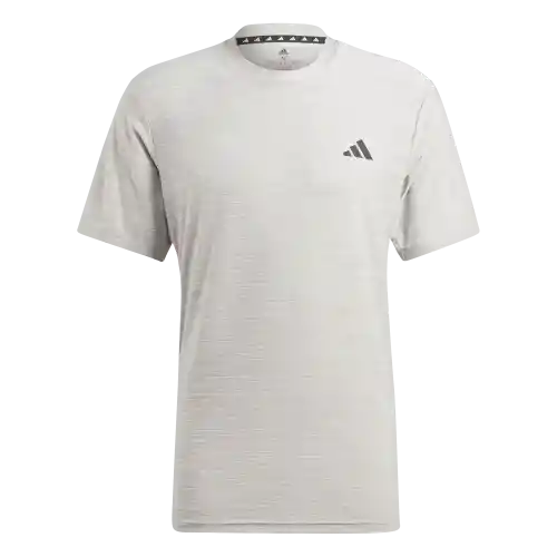 Adidas Camiseta Stretch Manga Corta Hombre Gris T S