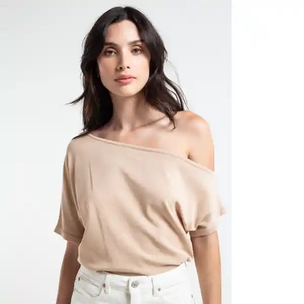  Saco Tejido Hortencia Beige Goma Medio Talla M Naf-Naf 