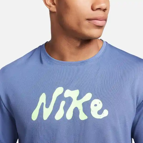 Nike Camiseta M Df Uv S72 Miler Azul T. L Ref: FB7946-491