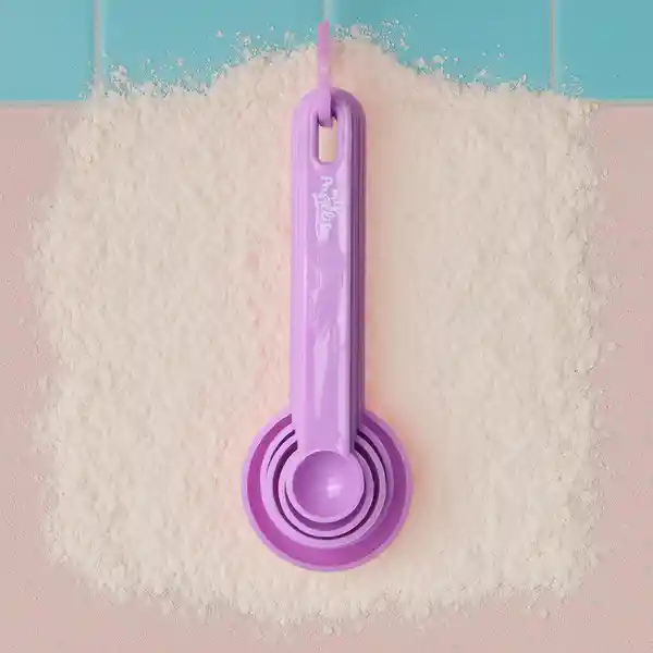 Juego de Cucharas Medidoras Serie Mis Pastelitos Morado Miniso