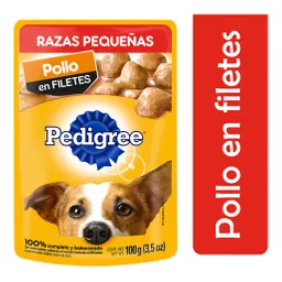 Pedigree Alimento para Perro Razas Pequeñas Sabor Pollo en Filetes