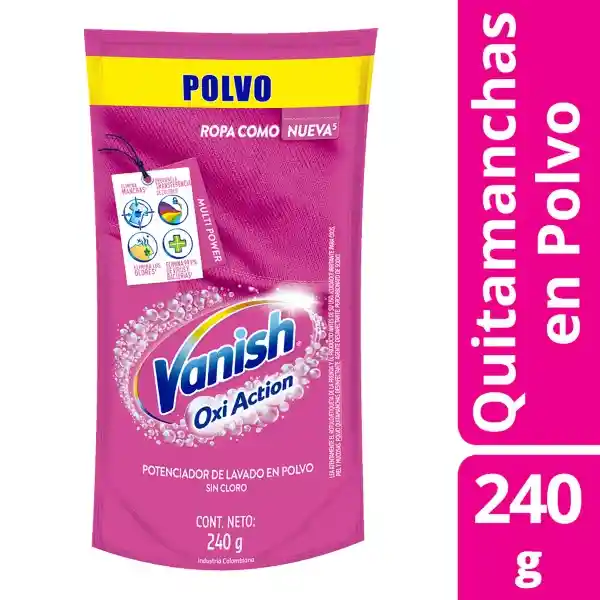 Vanish Quitamanchas para Ropa de Color con Oxi Action en Polvo