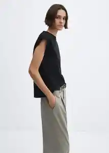 Camiseta Viri Negro Talla S Mujer Mango