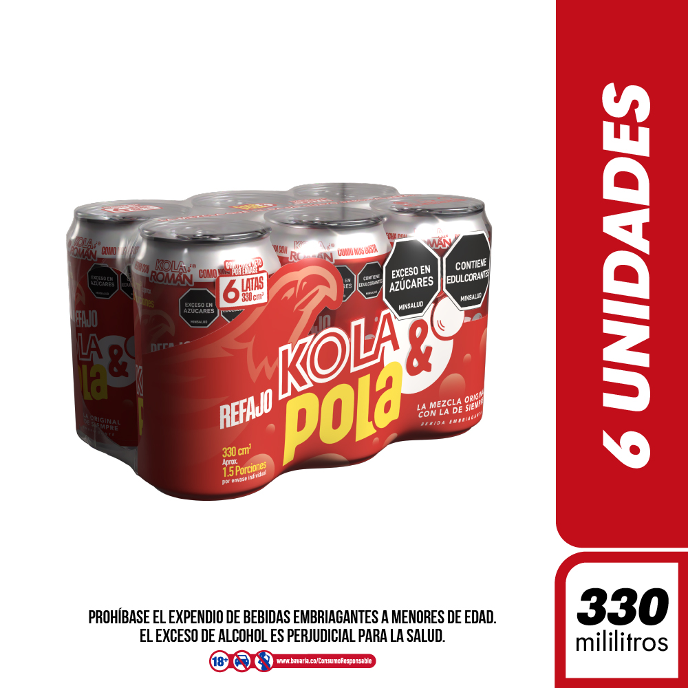 Cola y Pola Refajo Kola Roman 6 und