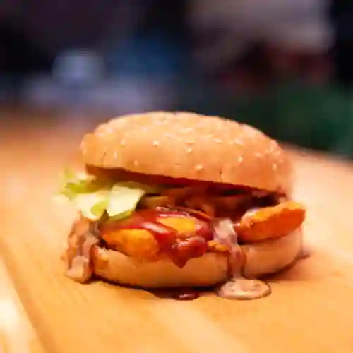 Hamburguesa de Pollo Apanado