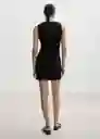 Vestido Dipla Negro Talla XS Mujer Mango