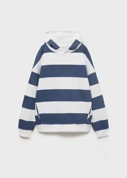 Buzo Sudadera Stripho Azul Talla 10 Niños Mango