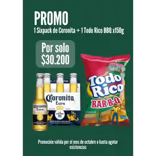 Six Pack de Coronita + Todo Rico