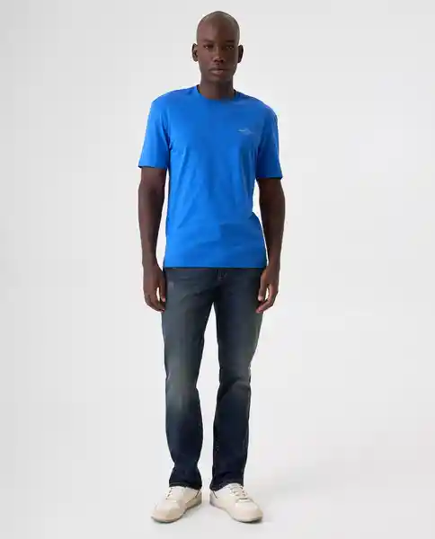 Camiseta Hombre Azul Talla M 842G000_AZU184051 Americanino