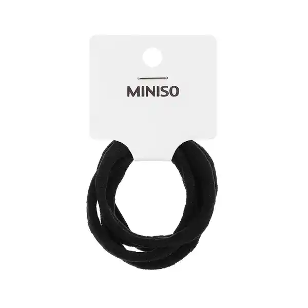 Miniso Pack de Moñas Para el Cabello Con Bamboo Negro