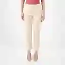 Pantalón Tiro Medio Bota Recta Beige Talla 10 - 712842