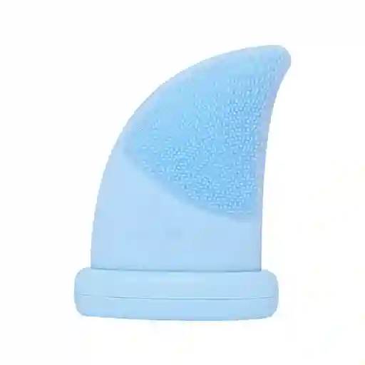 Miniso Cepillo Facial de Silicona Forma Aleta de Tiburón Azul