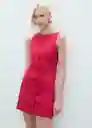 Vestido Tiko Fresa Talla XS Mujer Mango