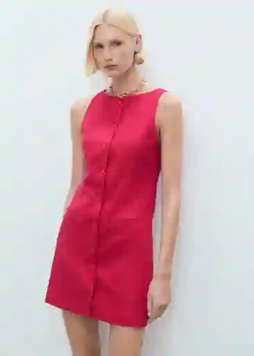 Vestido Tiko Fresa Talla XS Mujer Mango