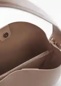 Bolso G Lucia Taupe Mujer Mango