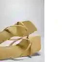 Sandalias Tarta Vainilla Talla 40 Mujer Mango