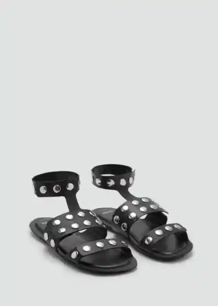 Sandalias Study Negro Talla 37 Mujer Mango