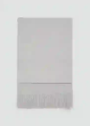 Bufanda Sweet Gris Claro Vigore Talla 99 Mujer Mango