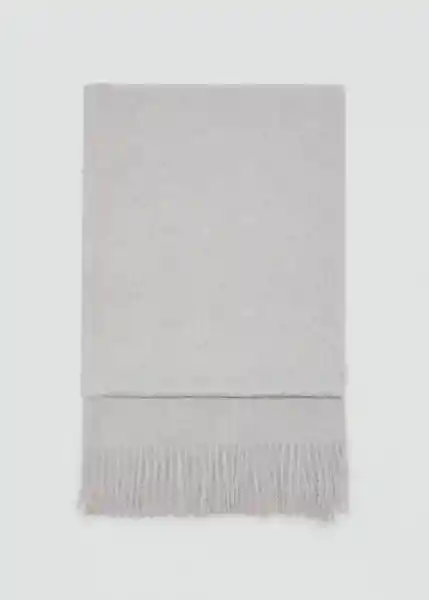 Bufanda Sweet Gris Claro Vigore Talla 99 Mujer Mango