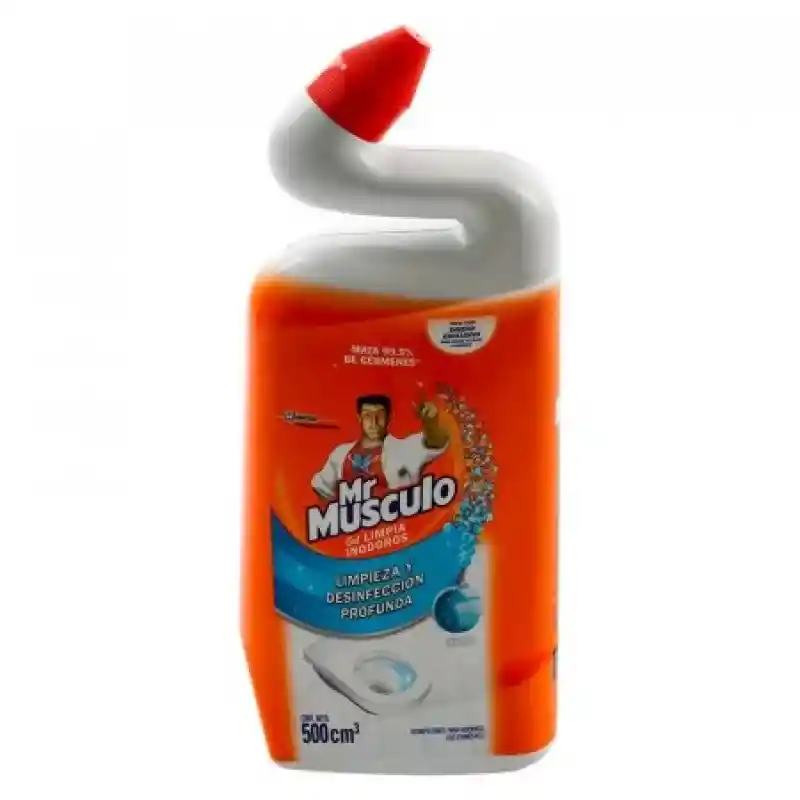 Mr Musculo Limpiador Líquido Desinfectante para Inodoro marina, 500ml