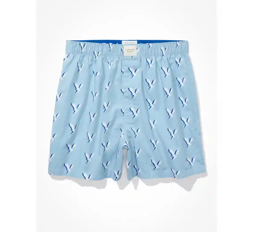 Bóxer Azul Talla Medium Hombre American Eagle