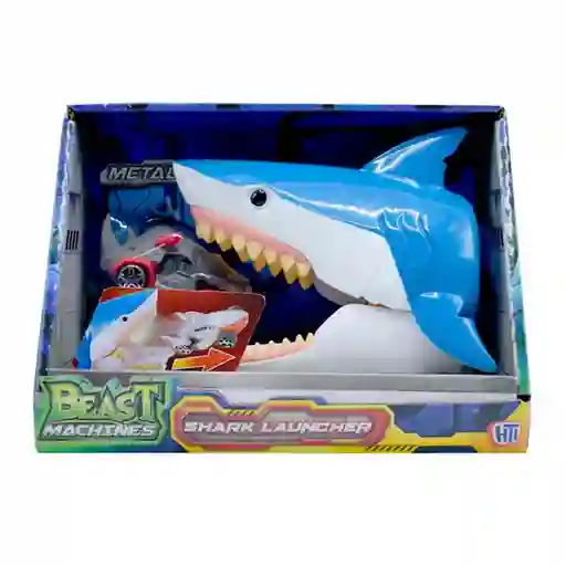 Beast Machine Lanzador Shark Con Carro