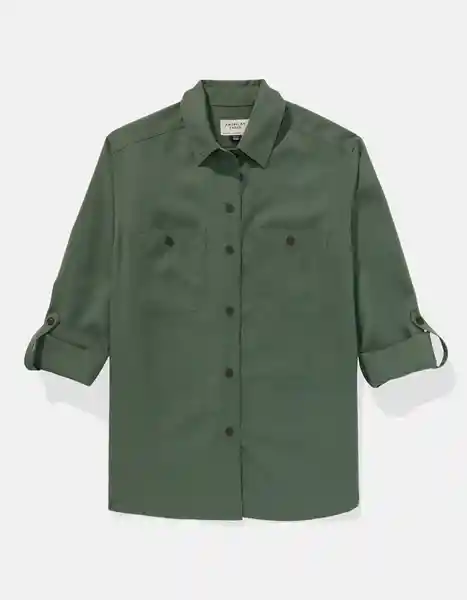 Camisa Mujer Verde Talla: SMALL 6092341 American Eagle