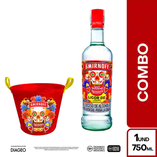 Combo Smirnoff Spicy Tamarind + Hielera Smirnoff Tamarindo