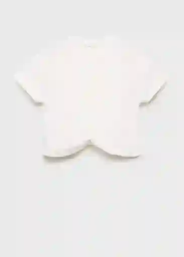 Camiseta Nudo Offwhite Talla 10 Niñas Mango