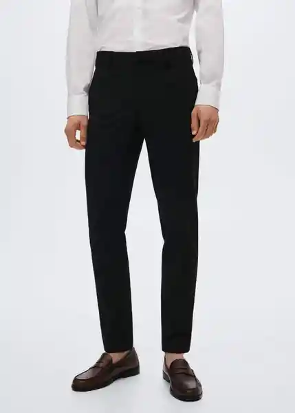 Pantalón Paulo Negro Talla 36 47000663_99 Hombre Mango