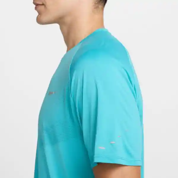 Nike Camiseta M Dfadv Stride Top Manga Corta Hombre Verde T. L