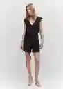 Enterizo Mono Cati Negro Talla M Mujer Mango