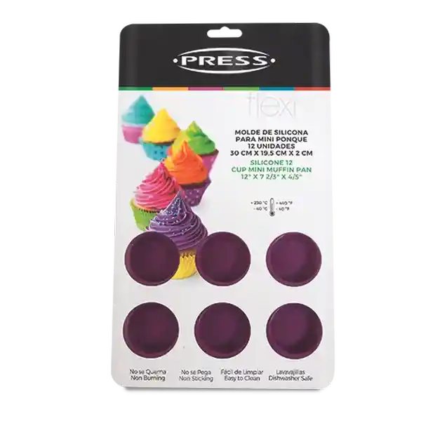 Press Molde de Silicona Para Mini Ponque