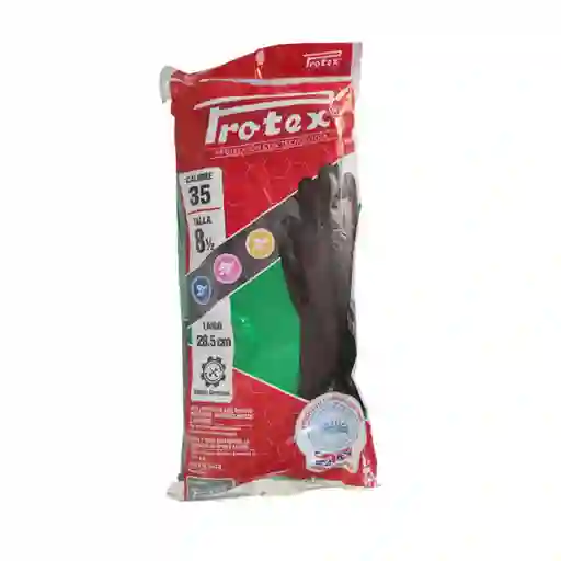 Protex Guantes Negro C-35 T-8 1/2