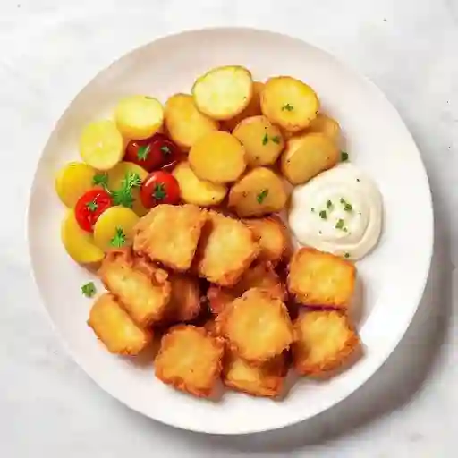 Picada de chicharrón toteado