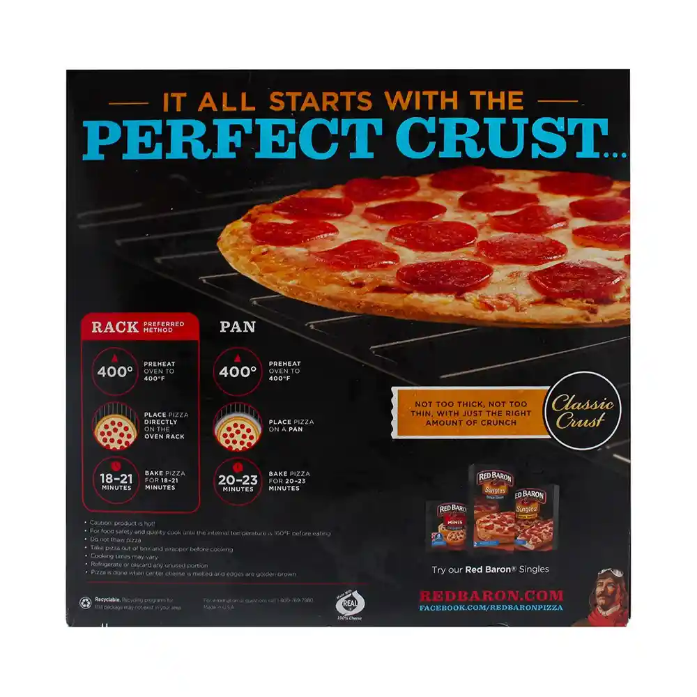 Red Baron Pizza de 4 Quesos Classic Crust