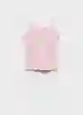 Top Bimba Rosa Talla 08 Niñas Mango