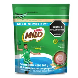 Bebida en Polvo Milo Nutri-Fit Menos Azúcares 200 g