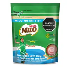 Bebida en Polvo Milo Nutri-Fit Menos Azúcares 200 g