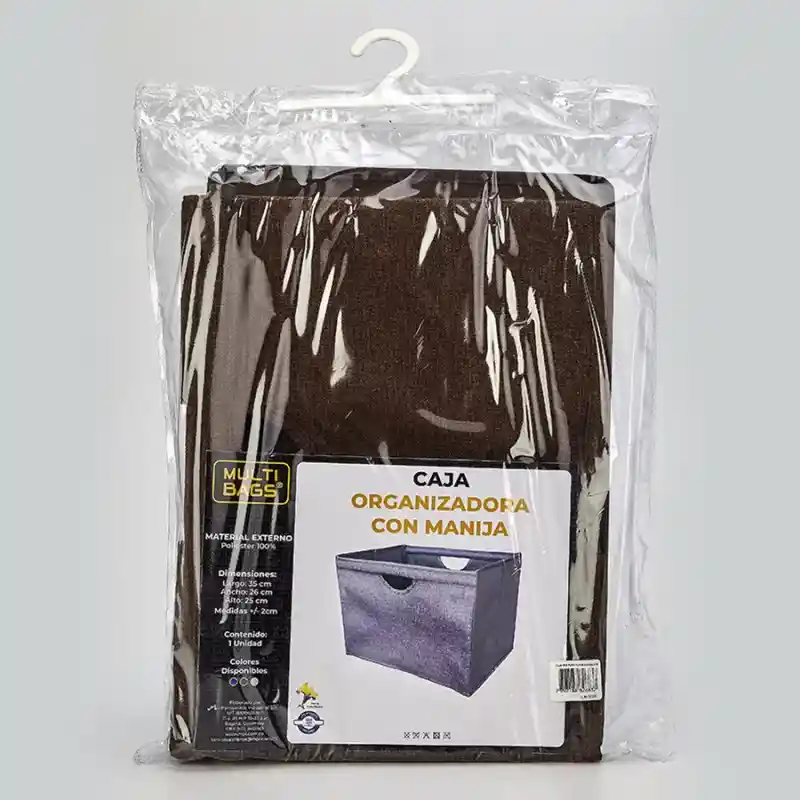 Multi bags Caja Plegable Plegable Pano Manija Chocolate