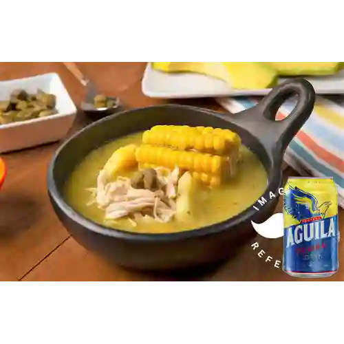 Combo Ajiaco + Cerveza Aguila Original Lta 330ml