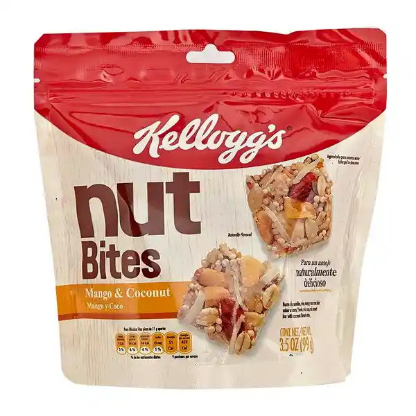 Kelloggs Barra Nut Bites Mango Coco