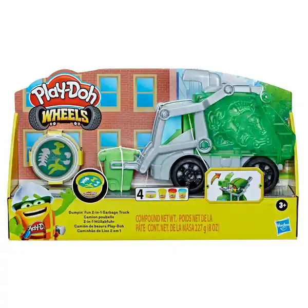   Play Doh  Masa Moldeable Wheels Divertido Camion De Basura 2 En 1 