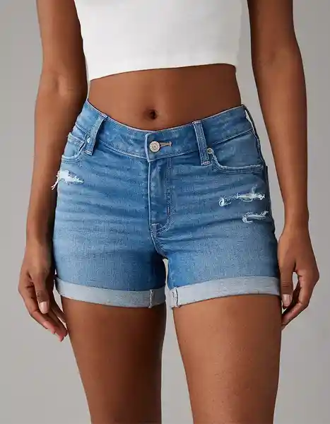 Short Mujer Azul Talla 0 American Eagle 13327779