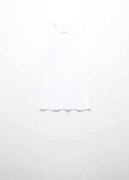Top Noir Blanco Talla L Mujer Mango