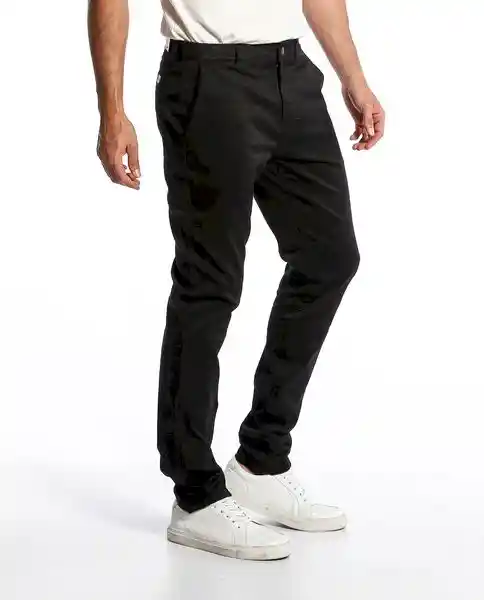 Pantalon Khakis Rocket Negro Talla 36 Hombre Chevignon